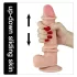 Lovetoy Sliding-Skin - kétrétegű dildó - 21 cm (testszínű)
