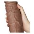 Lovetoy Chubby - tapadókorongos élethű dildó - 25cm (natúr)