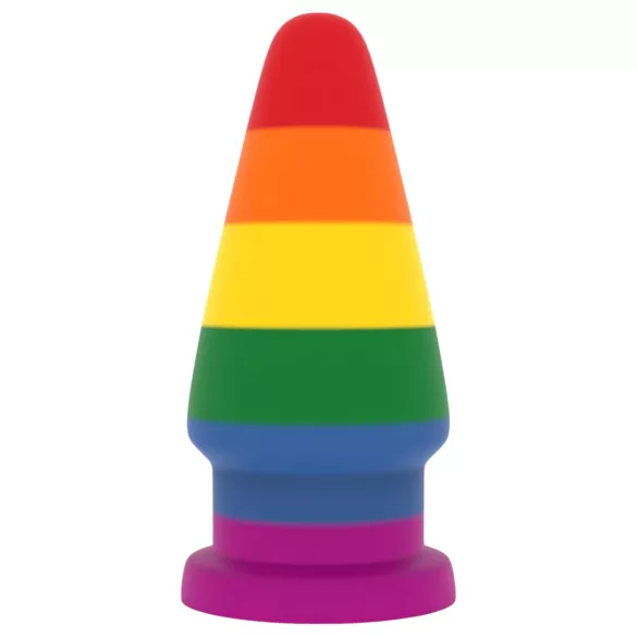 Lovetoy Prider - anál tágító plug - 15 cm (szivárvány)