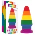 Lovetoy Prider - anál tágító plug - 15 cm (szivárvány)