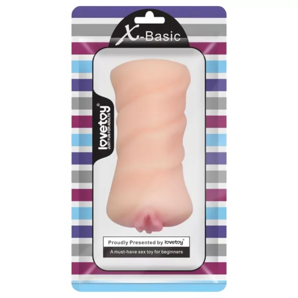 Lovetoy X-Basic - műpunci maszturbátor (testszínű)