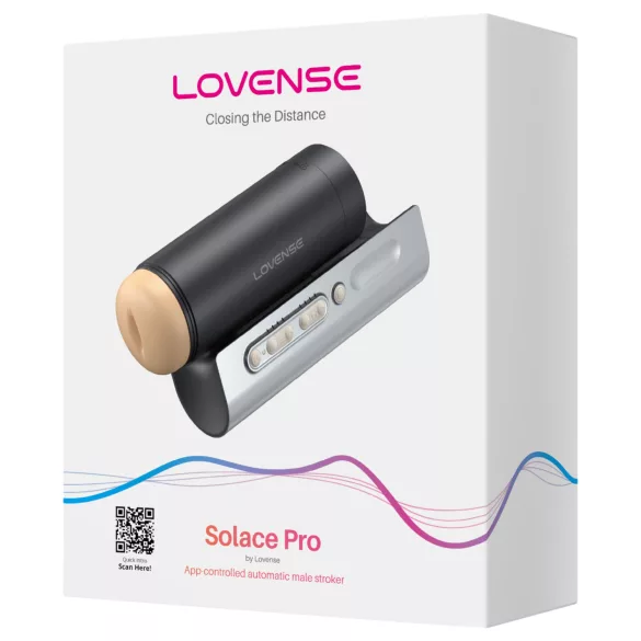 Lovense Solace Pro - App-vezérelt maszturbátor, férfiaknak (fekete)