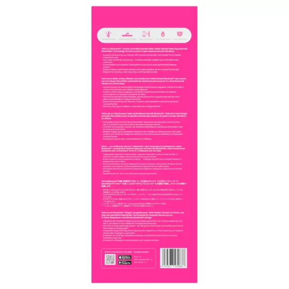 Lovense Velvo - App-vezérelt gyöngyös vibrátor (pink)