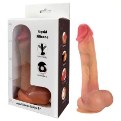FeelSkin - ultra realisztikus herés dildó - natúr (21 cm)