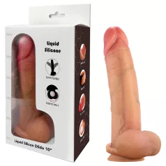 FeelSkin - ultra realisztikus herés dildó - natúr (25 cm)