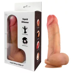 FeelSkin - ultra realisztikus herés dildó - natúr (16 cm)
