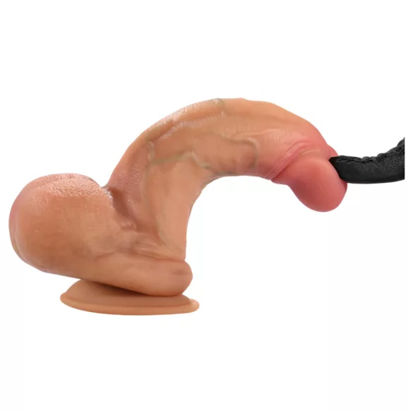 FeelSkin - ultra realisztikus herés dildó - natúr (16 cm)
