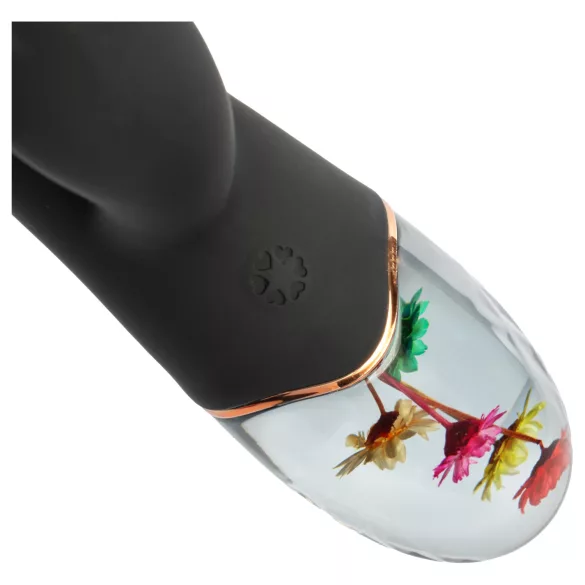 LOVISS Flower - csiklókaros G-pont vibrátor (fekete)