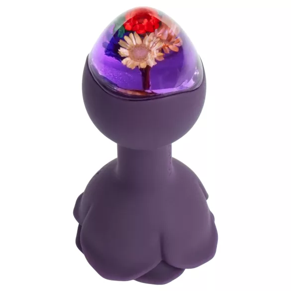 LOVISS Flower - távirányítós anál vibrátor (lila)