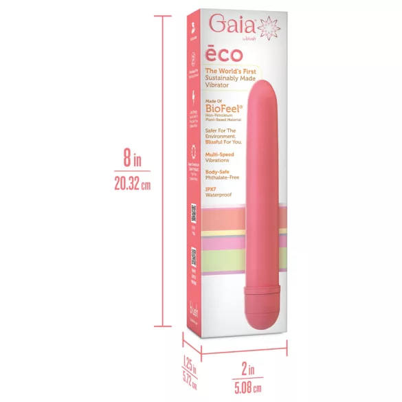 Gaia Eco L - környezetbarát rúdvibrátor (pink) - nagy