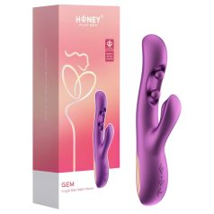   Honey Play Box Gem - okos gyöngyös G-pont és csiklóizgató vibrátor (lila)