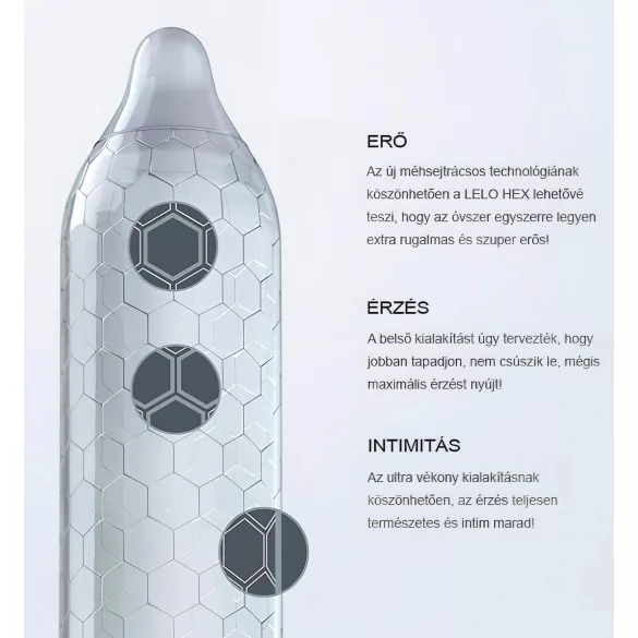 LELO Hex Original - luxus óvszer (12 db)