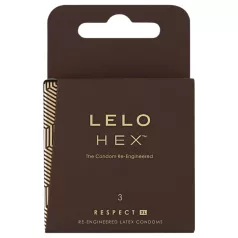 LELO Hex Respect XL - luxus óvszer (3db)
