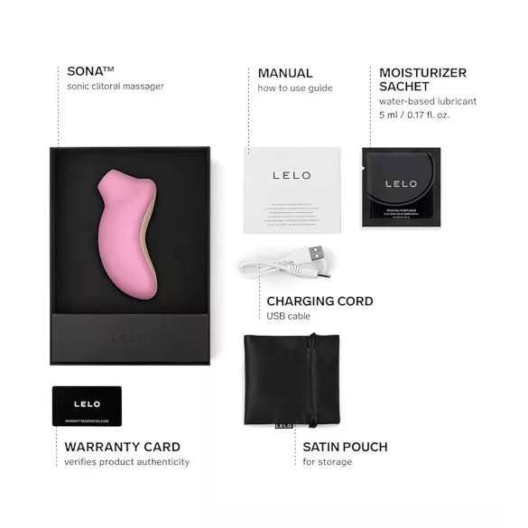 LELO Sona - hanghullámos csiklóizgató (pink)
