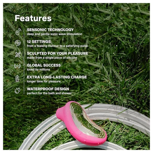 LELO Sona 2 - hanghullámos csiklóizgató (cseresznye)