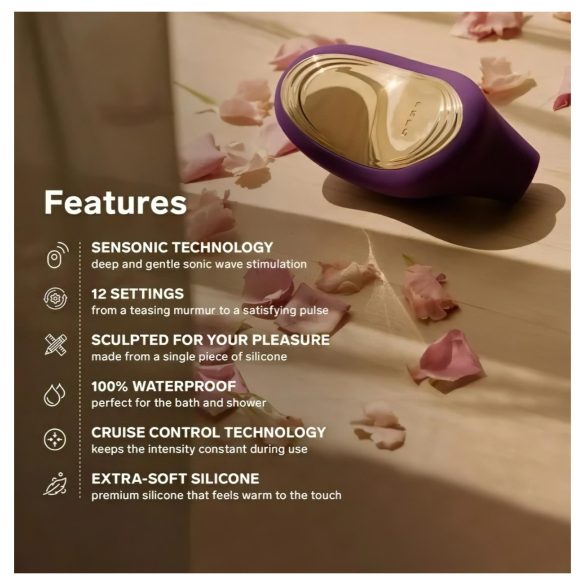 LELO Sona 2 Cruise - hanghullámos csiklóizgató (fekete)