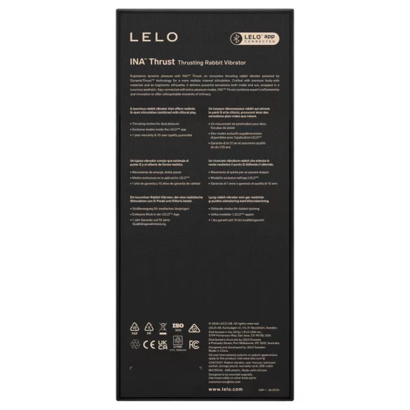 LELO - INA Thrust lökő nyuszivibrátor (lila)