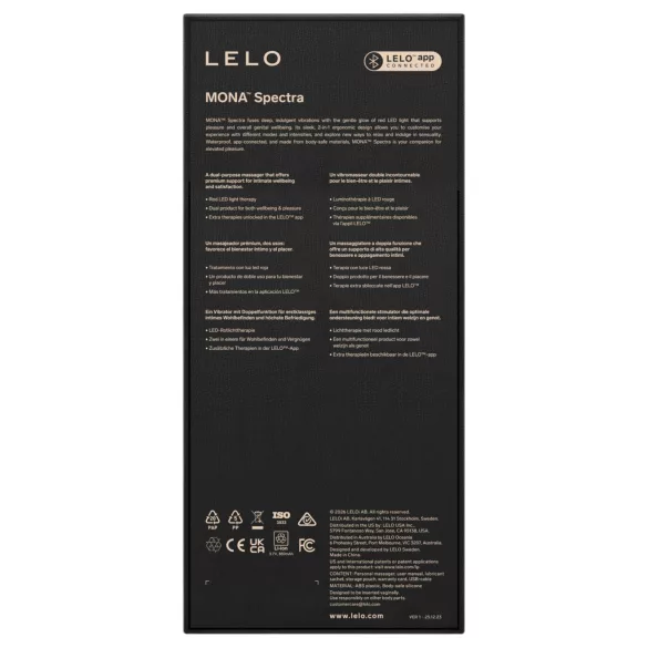LELO Mona Spectra - okos G-pont vibrátor LED-fénnyel (fehér)