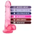 B Yours Sweet N Hard 4 - herés dildó - 18cm (pink)