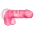 B Yours Sweet N Hard 4 - herés dildó - 18 cm (pink)
