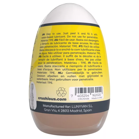Crushious Ezy Egg Anal - maszturbátor tojás férfiaknak (testszínű)