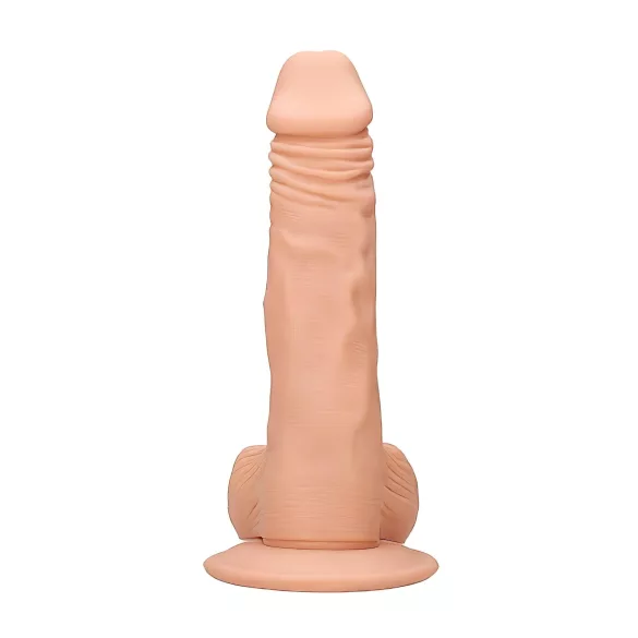 RealRock Dong 8 - élethű, herés dildó (20cm) - natúr