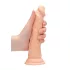 RealRock Dong 7 - élethű dildó (17 cm, testszínű)