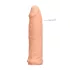 RealRock Penis Sleeve 6 - péniszköpeny (17cm) - natúr