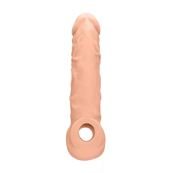 RealRock Penis Sleeve 8 - péniszköpeny (21 cm, testszínű)