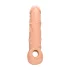 RealRock Penis Sleeve 8 - péniszköpeny (21 cm, testszínű)