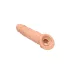 RealRock Penis Sleeve 8 - péniszköpeny (21 cm, testszínű)