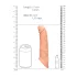 RealRock Penis Sleeve 8 - péniszköpeny (21 cm, testszínű)