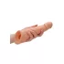 RealRock Penis Sleeve 8 - péniszköpeny (21 cm, testszínű)