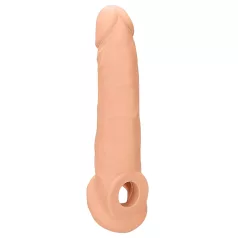   RealRock Penis Sleeve 9 - péniszköpeny (21,5 cm, testszínű)