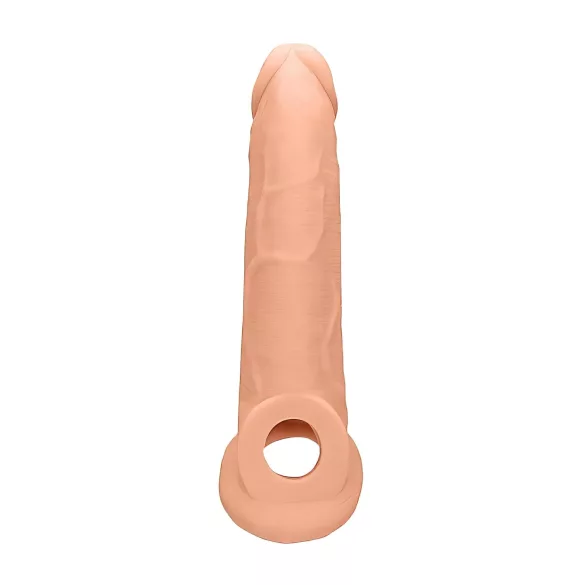 RealRock Penis Sleeve 9 - péniszköpeny (21,5cm) - natúr