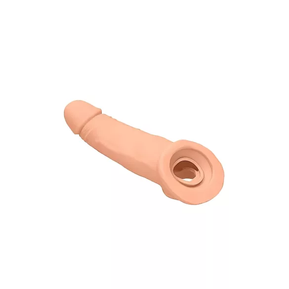 RealRock Penis Sleeve 9 - péniszköpeny (21,5 cm, testszínű)