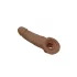RealRock Penis Sleeve 9 - péniszköpeny (21,5 cm) - sötét natúr