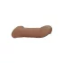 RealRock Penis Sleeve 9 - péniszköpeny (21,5 cm) - sötét natúr