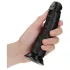 RealRock - tapadókorongos realisztikus dildó - 15,5cm (fekete)