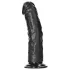 RealRock - tapadókorongos realisztikus dildó - 15,5cm (fekete)
