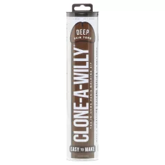 Clone-a-Willy - péniszmásoló szett vibrátorral (barna)