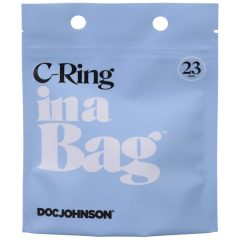 Doc Johnson C-Ring - szilikon péniszgyűrű (fekete)