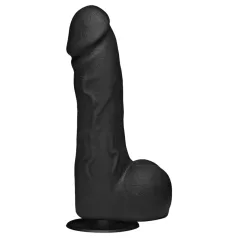  Doc Johnson The Perfect Cock - élethű dildó (fekete) - 19 cm