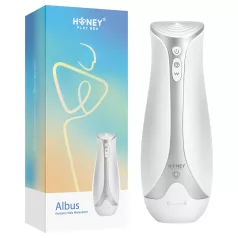   Honey Play Box Albus - pulzáló, szorító és rezgő maszturbátor (fehér)