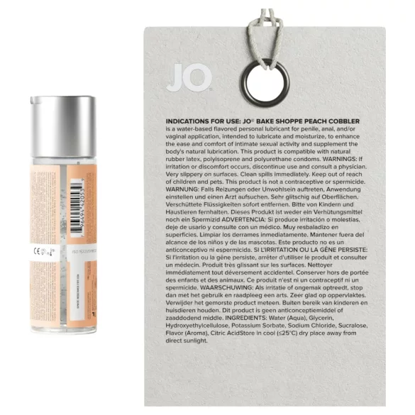 System JO Bake Shoppe - ízes síkosító, barackos pite (60ml)