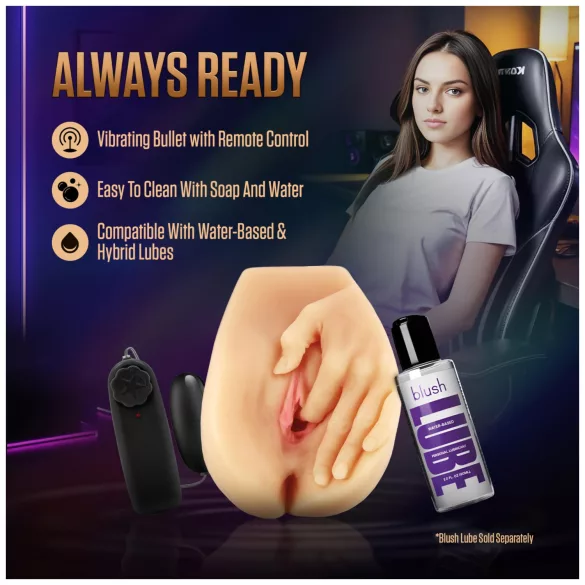 Enlust Selena - vibrációs műpunci MI képekkel (natúr)