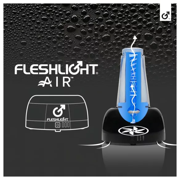 Fleshlight Air - automata maszturbátor szárító (fekete)