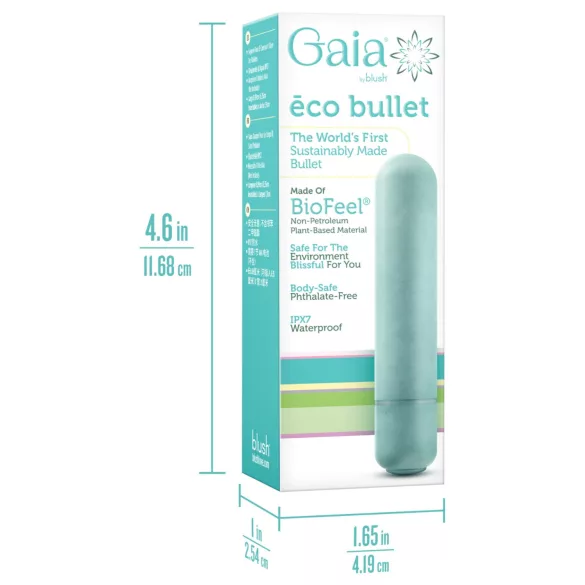 Gaia Eco M - környezetbarát rúdvibrátor (türkiz) - közepes
