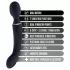 Blush Lush - 2 az 1-ben wand és G-pont vibrátor (fekete)
