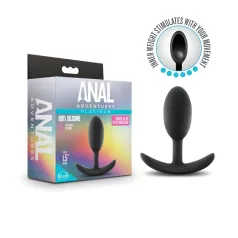 Anal Adventures Platinum M - anál plug - fekete (közepes)